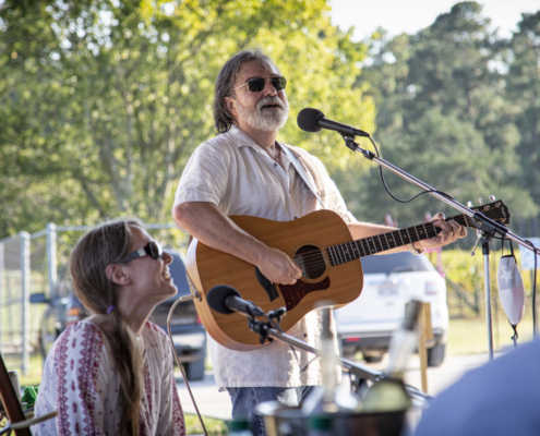 Guthrie Jones plays live music at West Sandy Creek Winery
