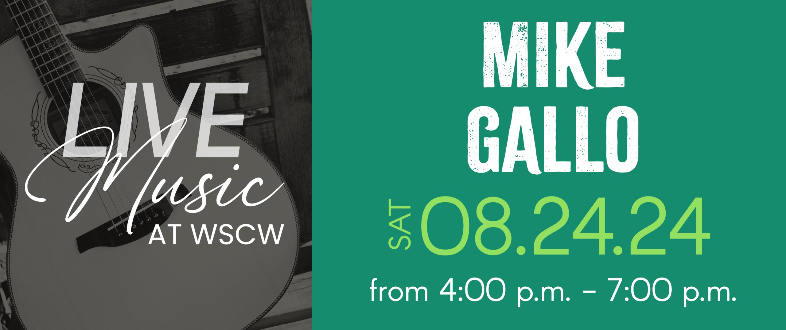 Mike Gallo Live Music at West Sandy Creek Winery - August 24, 2024