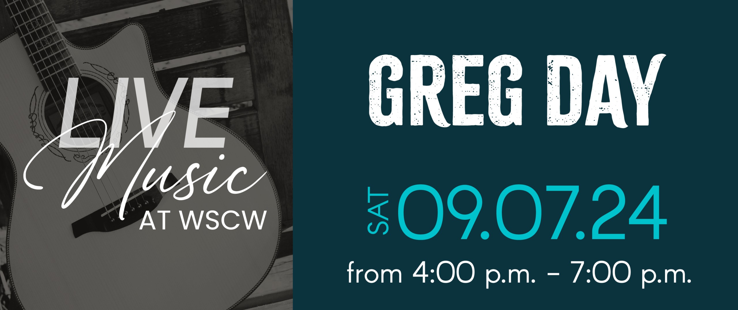 Greg Day Live Music at West Sandy Creek Winery - September 7, 2024