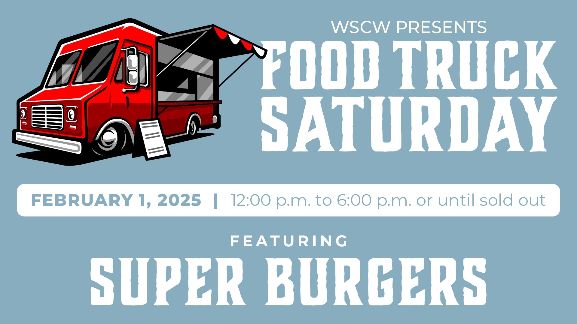 super burgers food truck at west sandy creek winery in richards texas on february 1 2025
