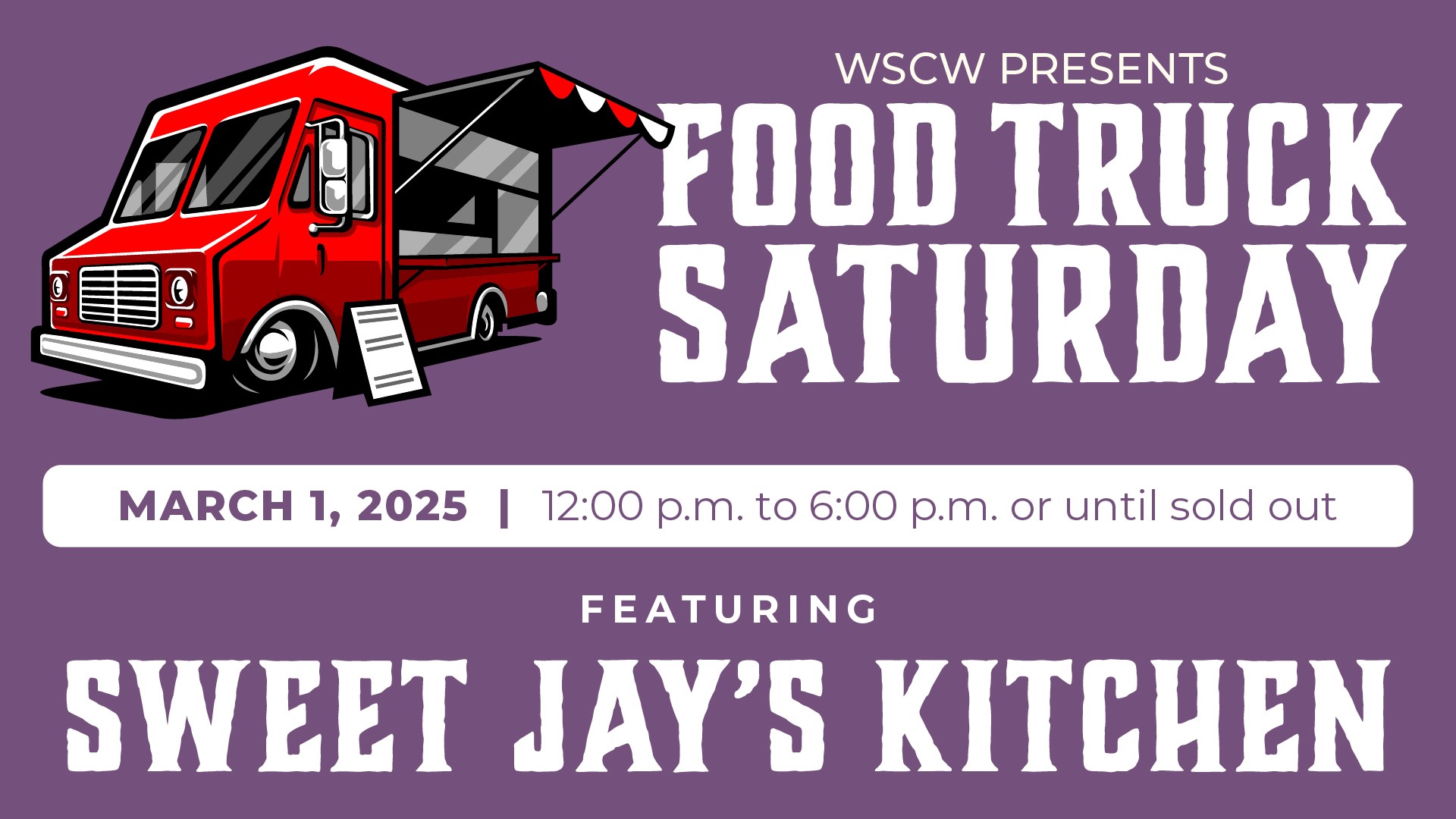 sweet jay's kitchen food truck at west sandy creek winery in richards texas on march 1 2025