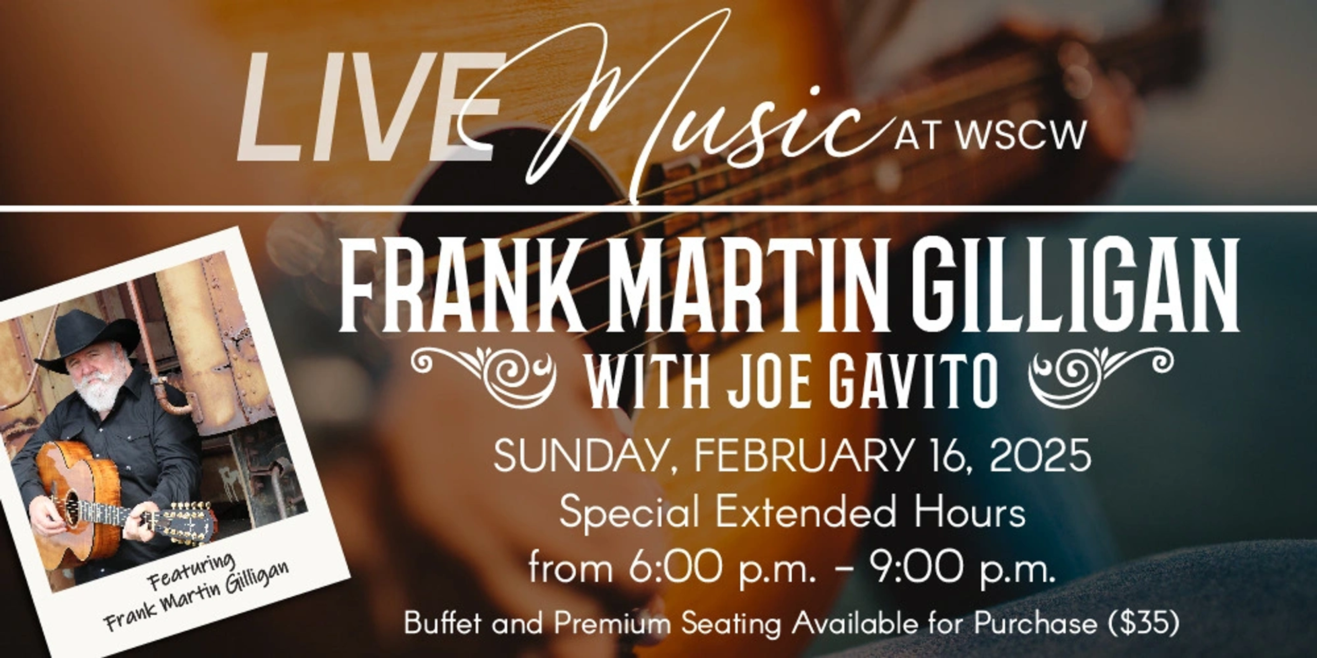 frank martin gilligan with joe gavito in concert sunday february 16 2025
