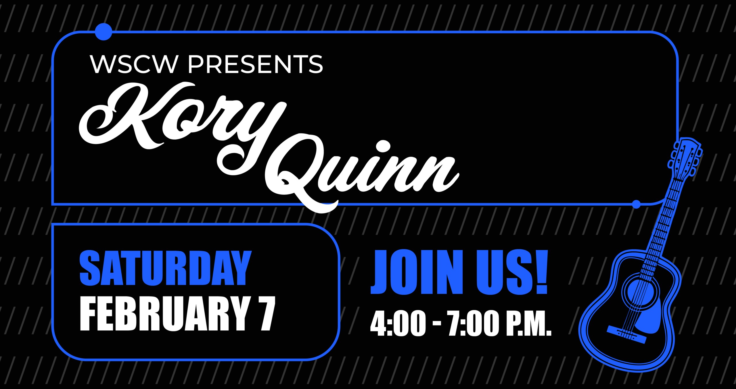 Kory Quinn Live Music Event Saturday February 7 at West Sandy Creek Winery