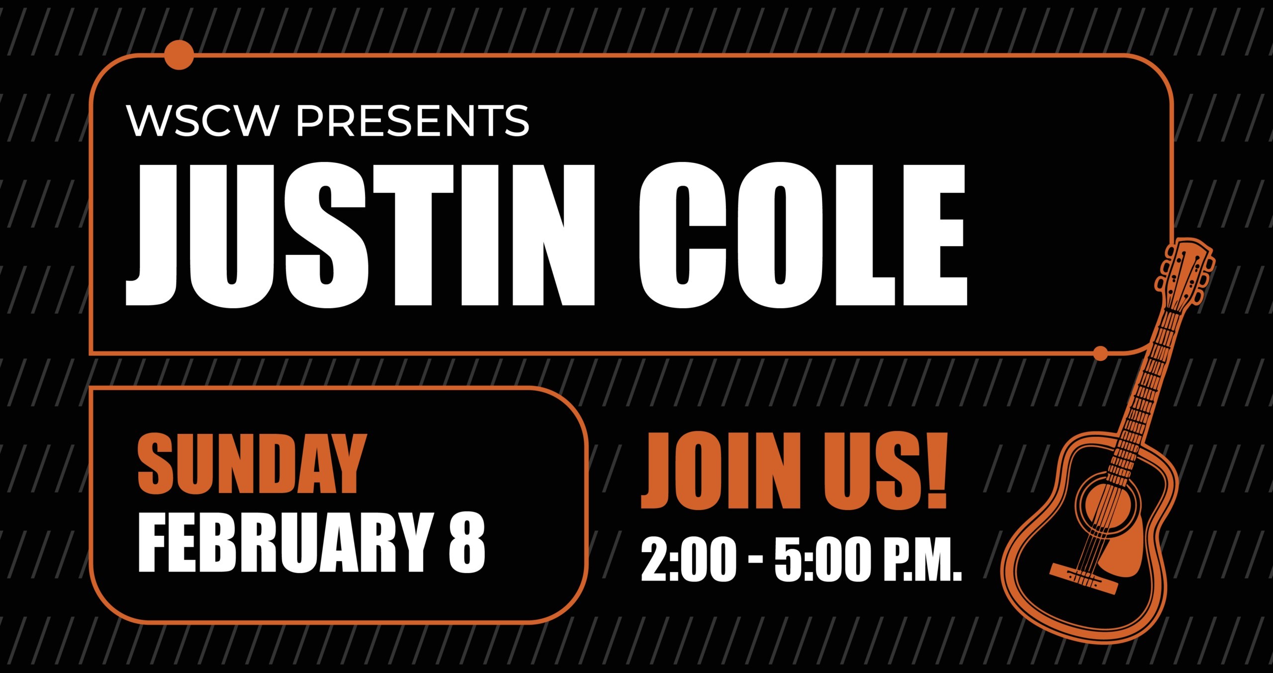 Justin Cole Live Music Event Sunday February 8th at West Sandy Creek Winery