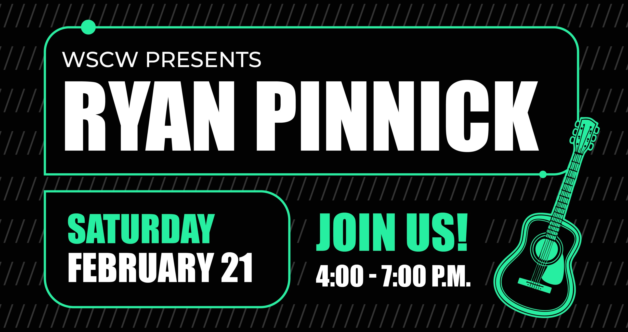 Ryan Pinnick Live Music Event Saturday February 21st at West Sandy Creek Winery