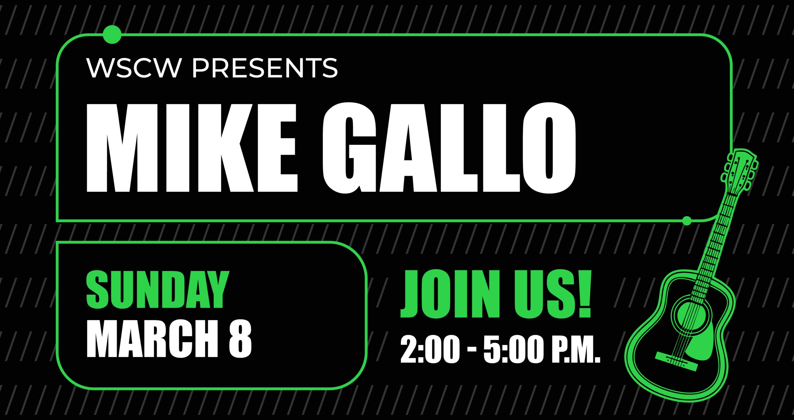 Mike Gallo Live Music Event Saturday March 8 at West Sandy Creek Winery
