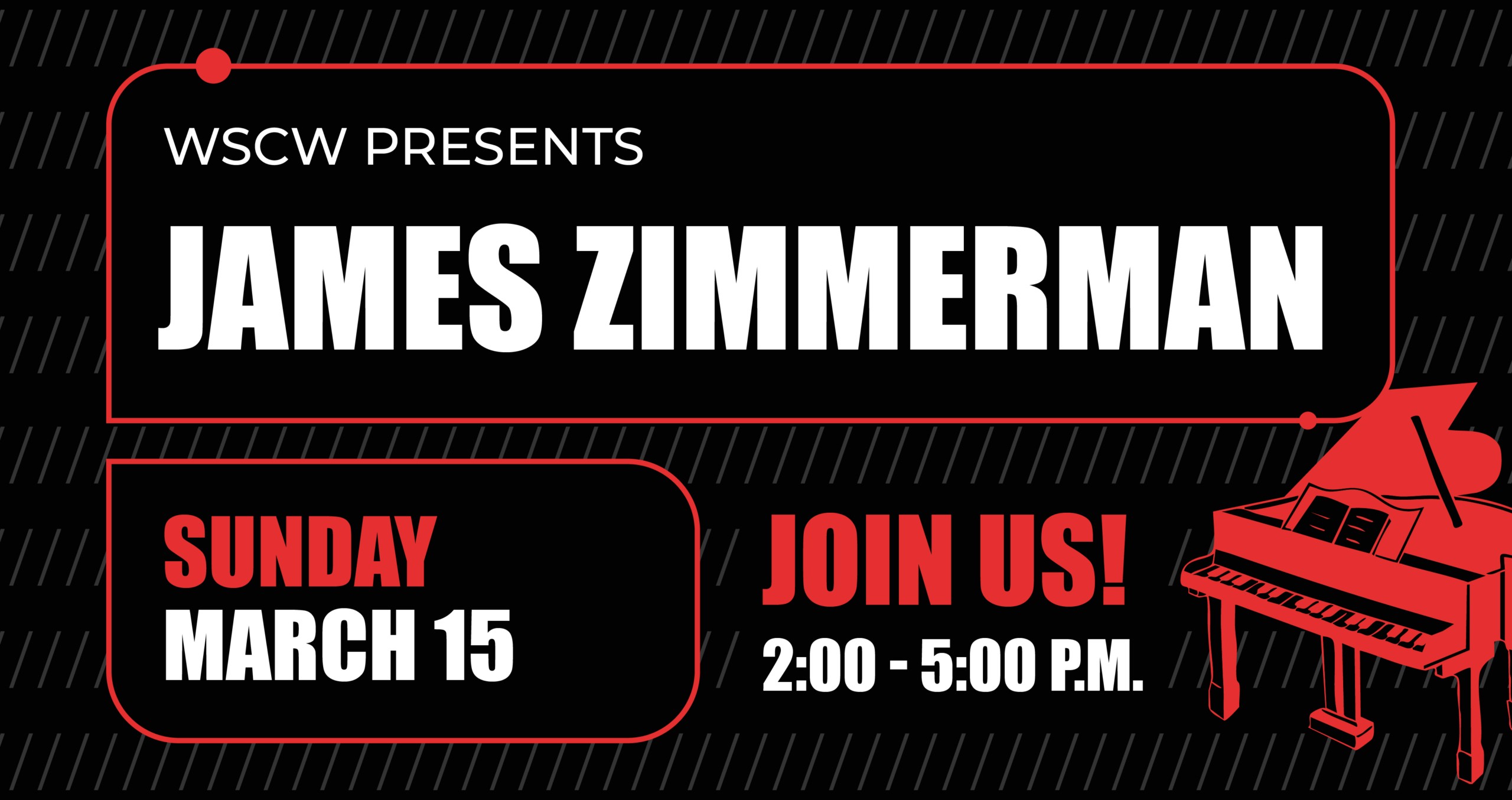 James Zimmerman Live Music Event Sunday March 15th at West Sandy Creek Winery