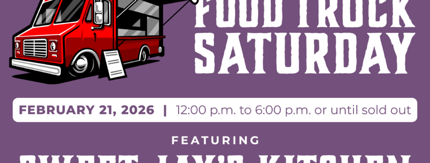 Food Truck Saturday Event featuring Sweet Jay's Kitchen at West Sandy Creek Winery