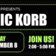 A black and green flyer for a live music event on November 8, 2026, 2-5pm. WSC Winery presents Eric Korb.