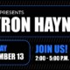 A black and blue flyer for a live music event on December 13, 2026, 2-5pm. WSC Winery presents Byron Hayne.
