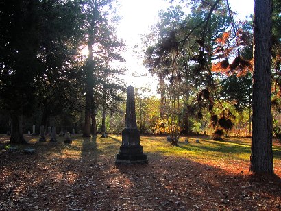 Image of the Martha Chapel Cemetery in the fall